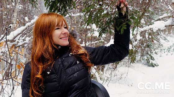 Camille Crimson in Redhead In The Snow