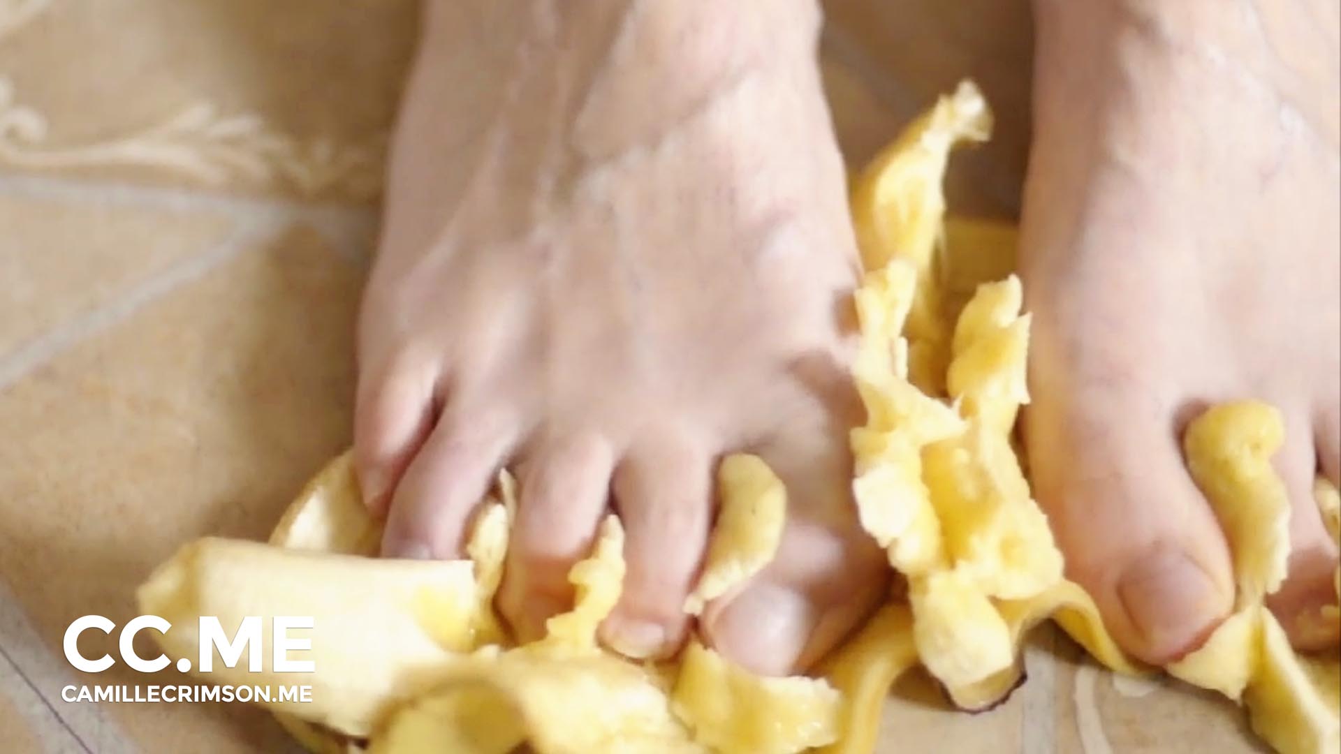Smashing a Banana with my Feet