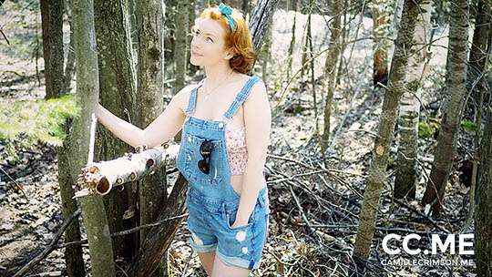 Camille Crimson in Redhead in the Woods